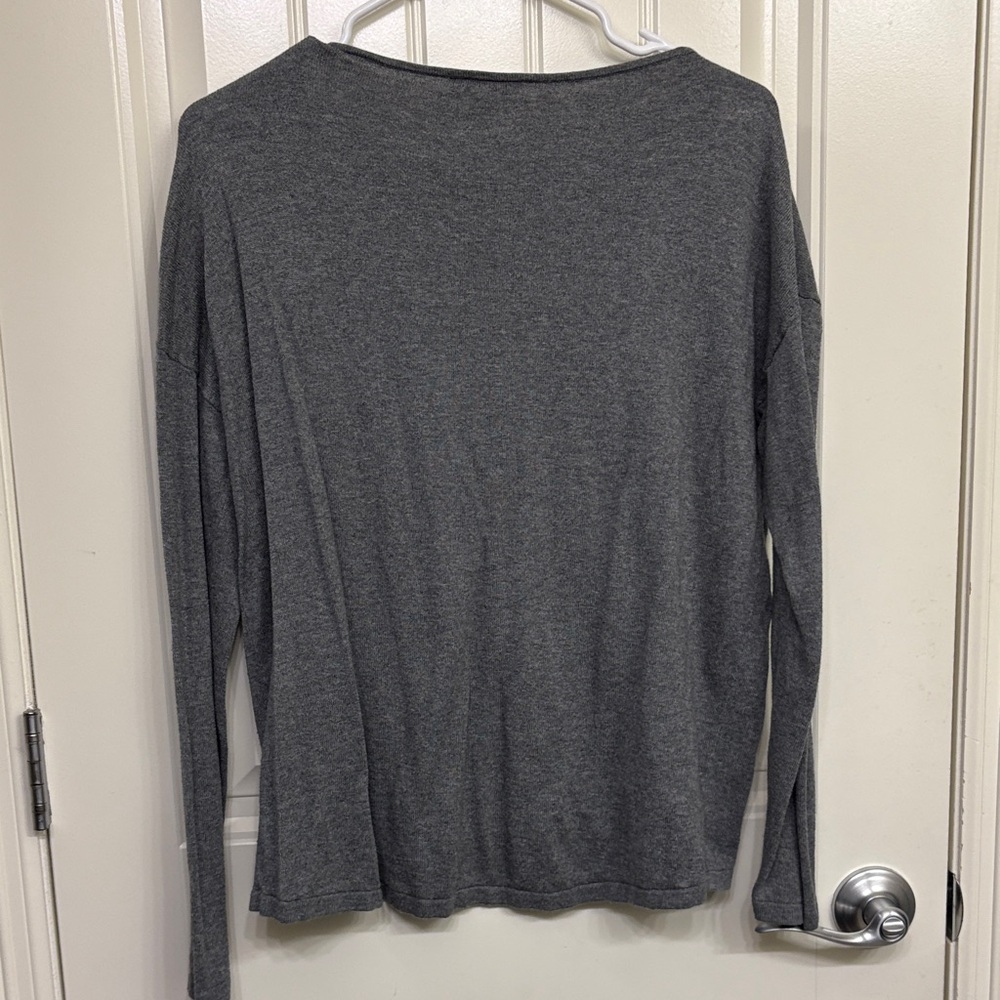 Loft Gray Women's Ruffle Top - Picture 6 of 8